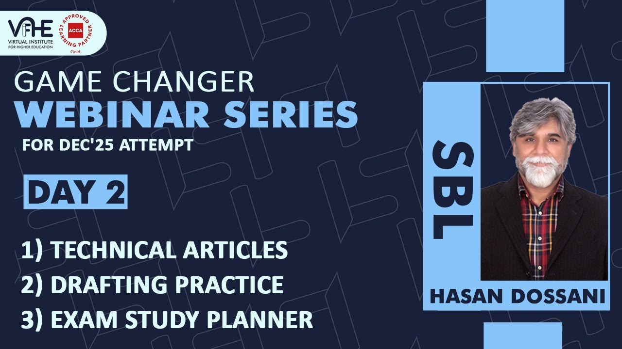SBL | Day 2 | Technical Articles, Drafting Practice & Study Planner | Game Changer Webinar Dec'25