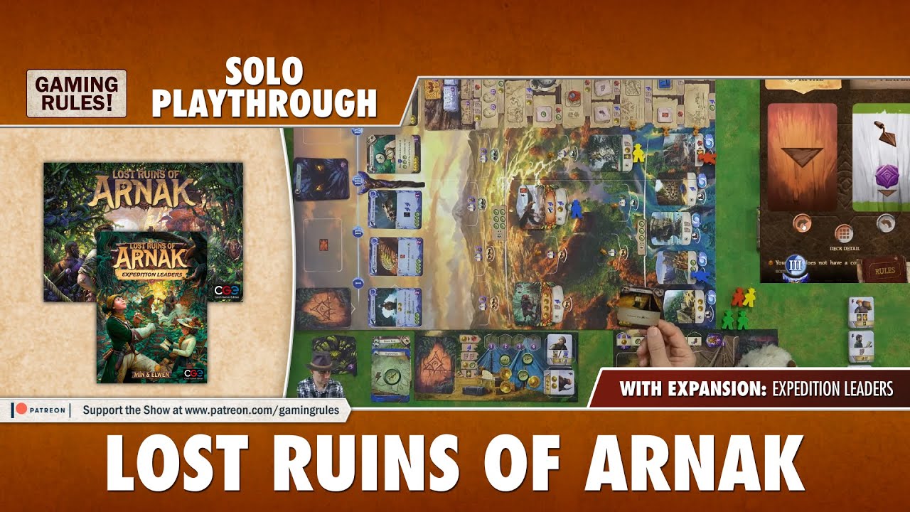 Lost Ruins of Arnak - Solo Playthrough with expansion