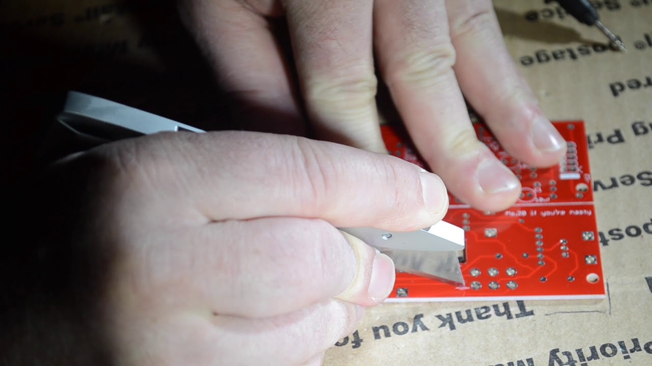 PCB trace cutting on the AI004 OTA Filter