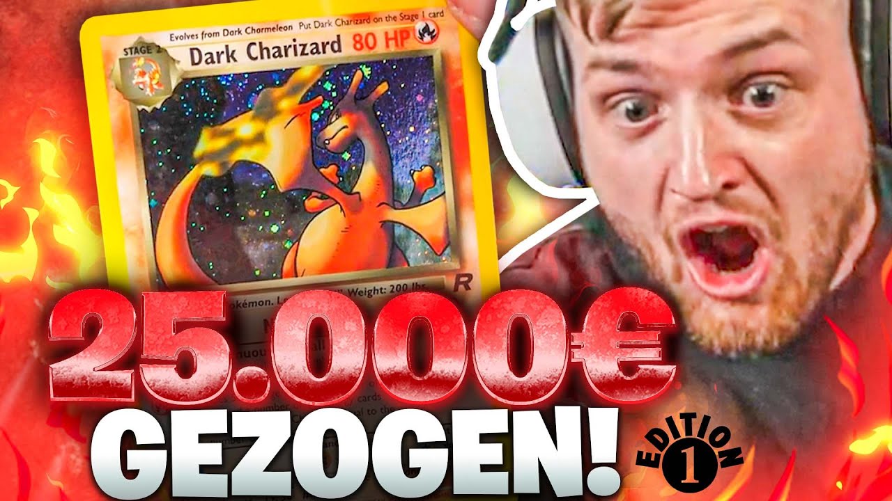 😍🔥DARK CHARIZARD 1 Edition gezogen! - 25.000€ Team Rocket OPENING! | Beste Pokemon Opening EVER!
