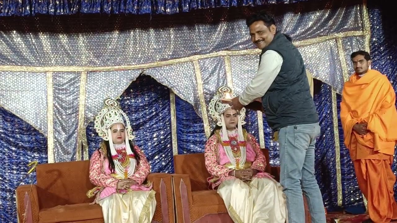 श्री व्यास जी विनीत द्विवेदी जी द्वारा सुंदर गणेश वंदना । महेश्वरी माता मंदिर भेड़ी जलालपुर रामलीला 