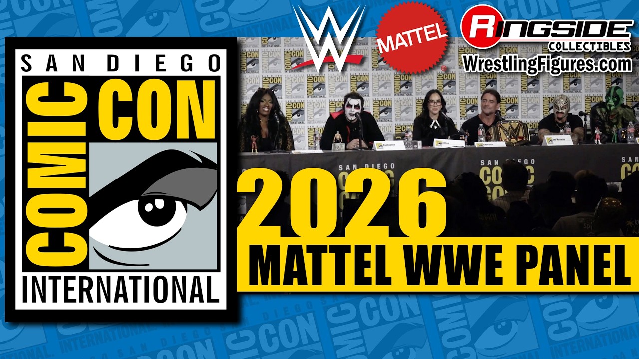 Mattel WWE SDCC 2026 FULL PANEL w/ Lash Legend, Danhausen, AJ Lee, CM Punk, Mr Iguana & Rey Mysterio