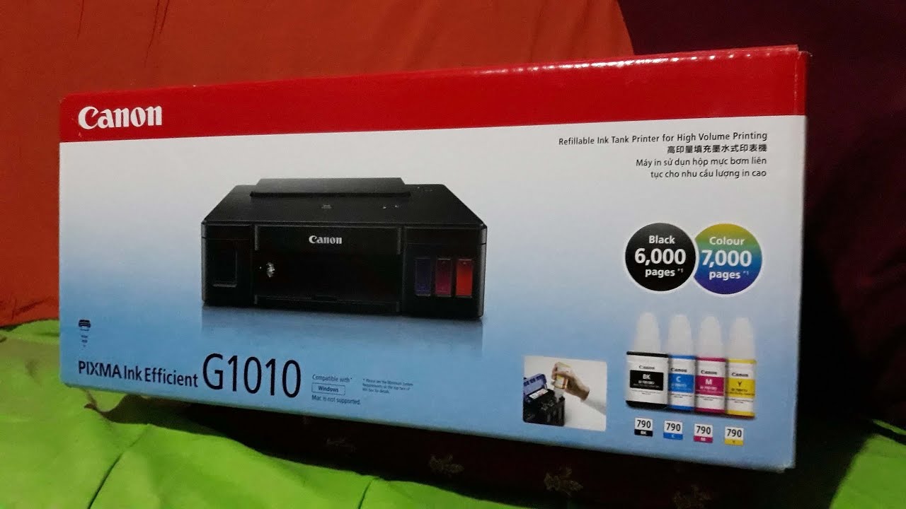 Canon Inkjet Printer G1010 Unboxing