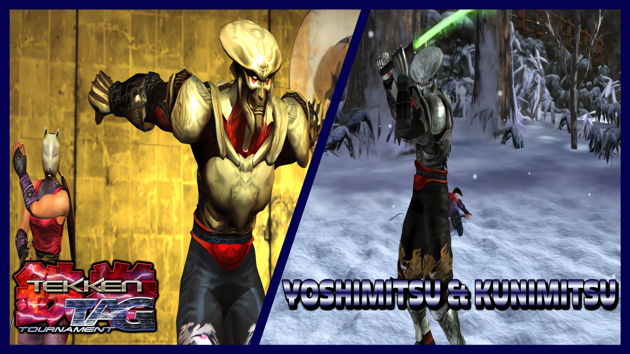 TEKKEN TAG TOURNAMENT [PS2] Arcade Mode – Yoshimitsu & Kunimitsu Gameplay [4K 60FPS]