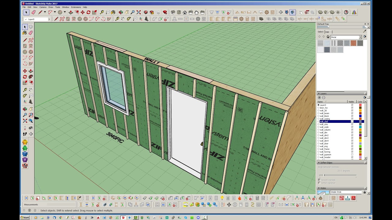 Medeek Wall Plugin Tutorial 25 - Rainscreens