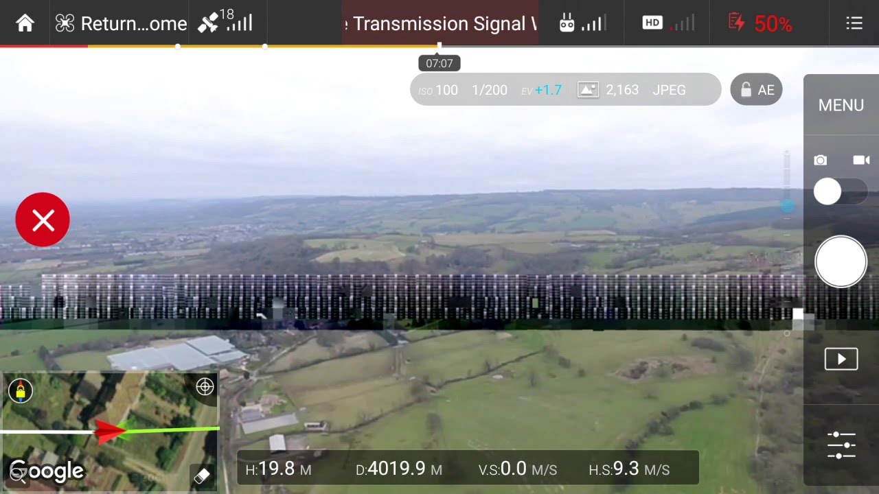 Dji phantom 3 professional max distance test 19100 feet 5.8 kilometres 3.6 miles with ARGtek ariel