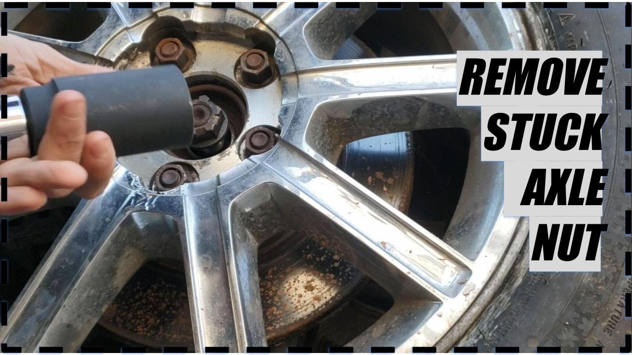 Remove And Replace Stuck Axle Nut On Any Car 🔧