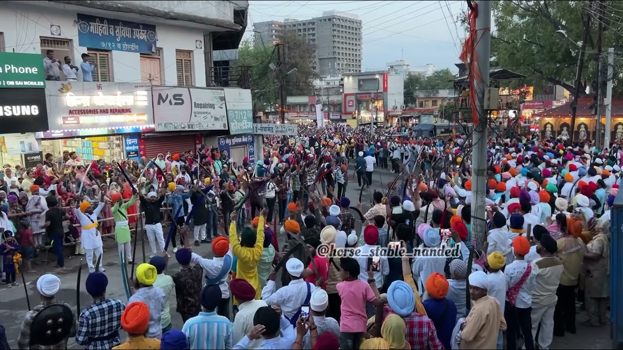 VAISAKHI HALLA 2023 HAZUR SAHIB || HORSE STABLE NANDED