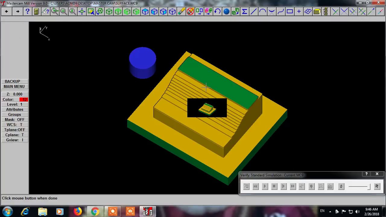 HOW TO MAKE SURFACE ROUGH POCKET TOOL PATH IN MASTER CAM