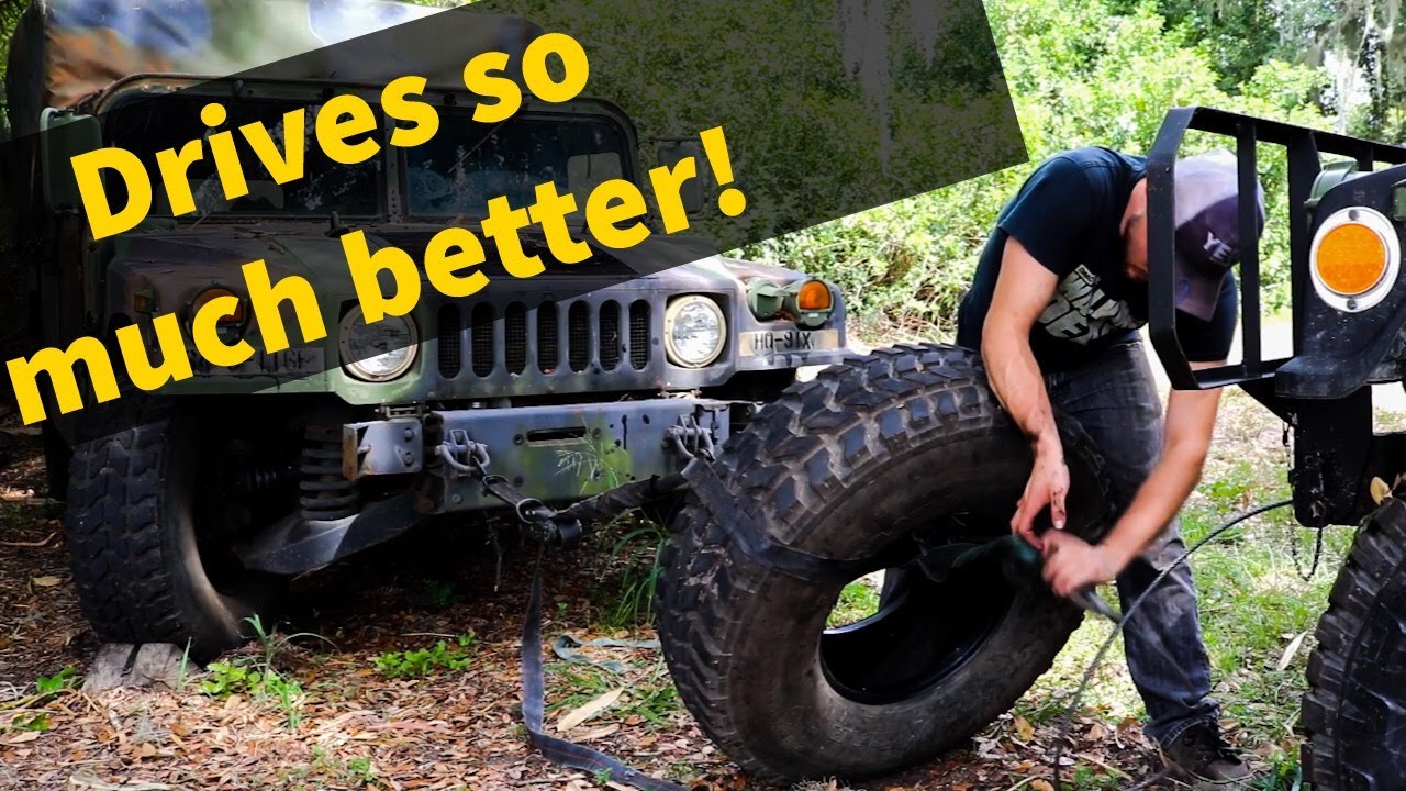 Сборка Humvee — как удалить проколы из шин Humvee