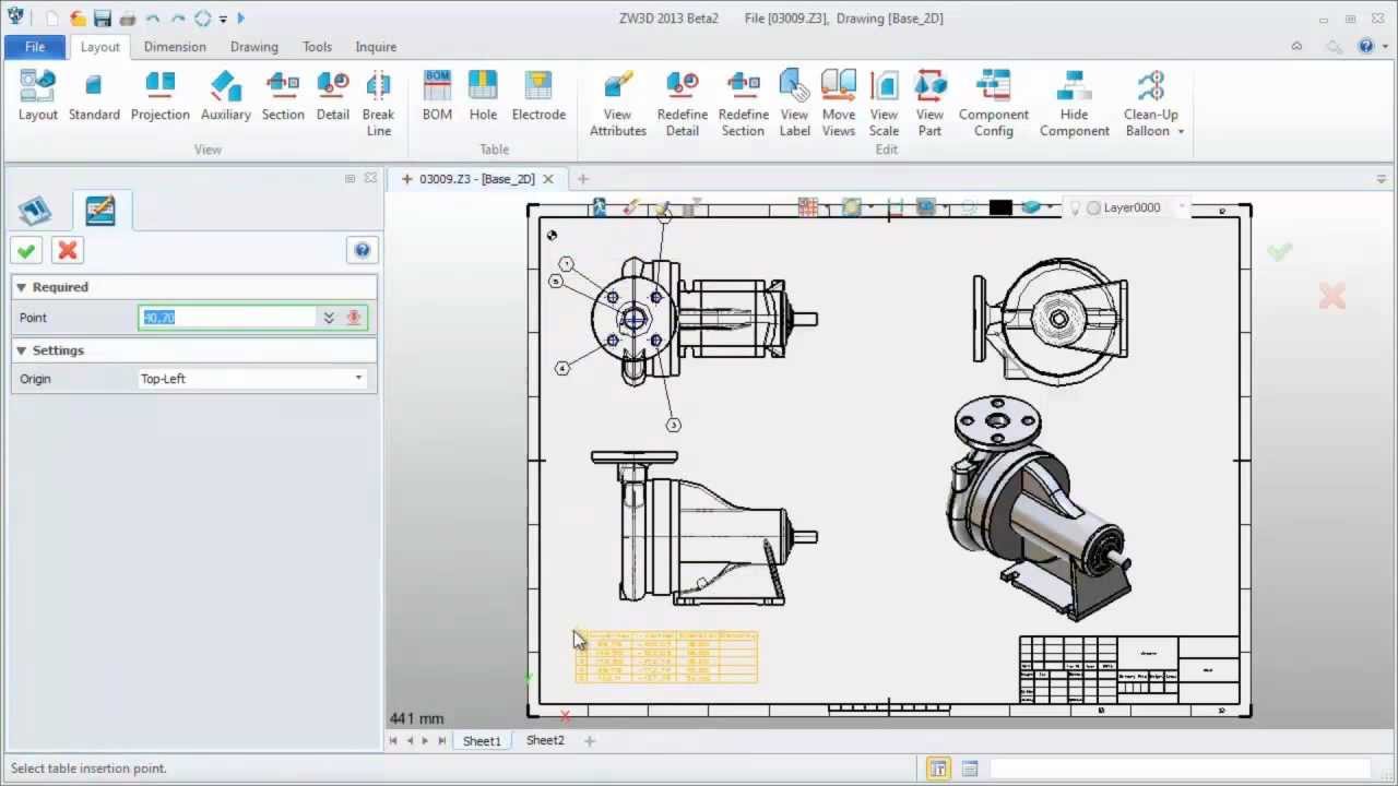 ZW3D 2013 Efficient Drafting
