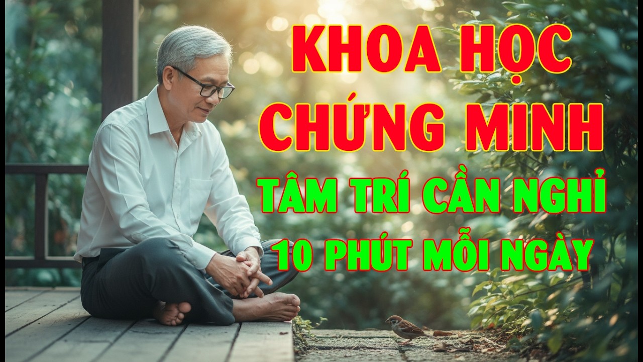 Sức mạnh của 10 phút yên lặng mỗi ngày giúp tâm an, giải tỏa lo âu cho người trung niên.