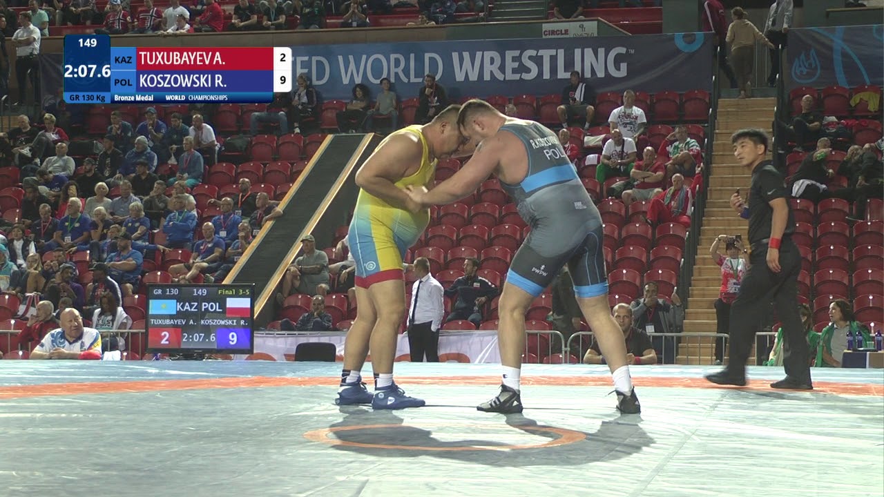 BRONZE GR - 130 kg: A. TUXUBAYEV (KAZ) v. R. KOSZOWSKI (POL)