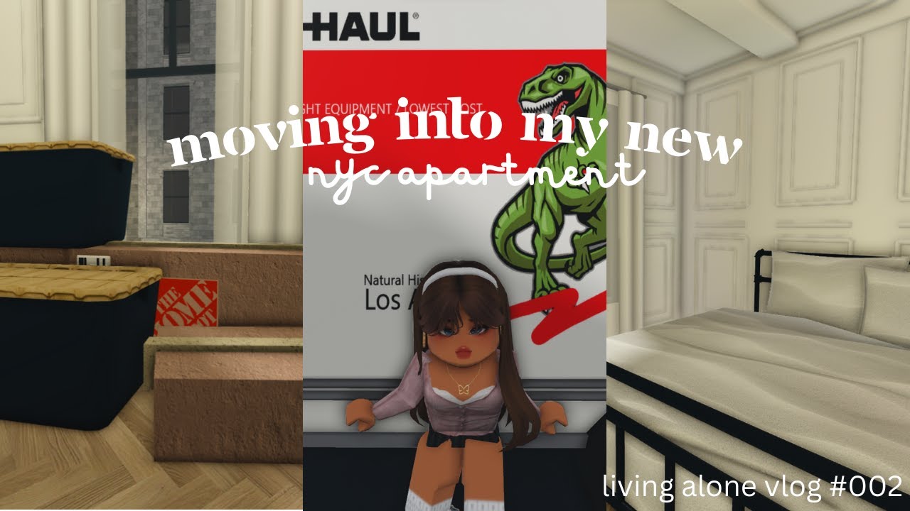 ♡ moving into my new nyc apartment! 📦 | living alone diaries | bloxburg roleplay ♡