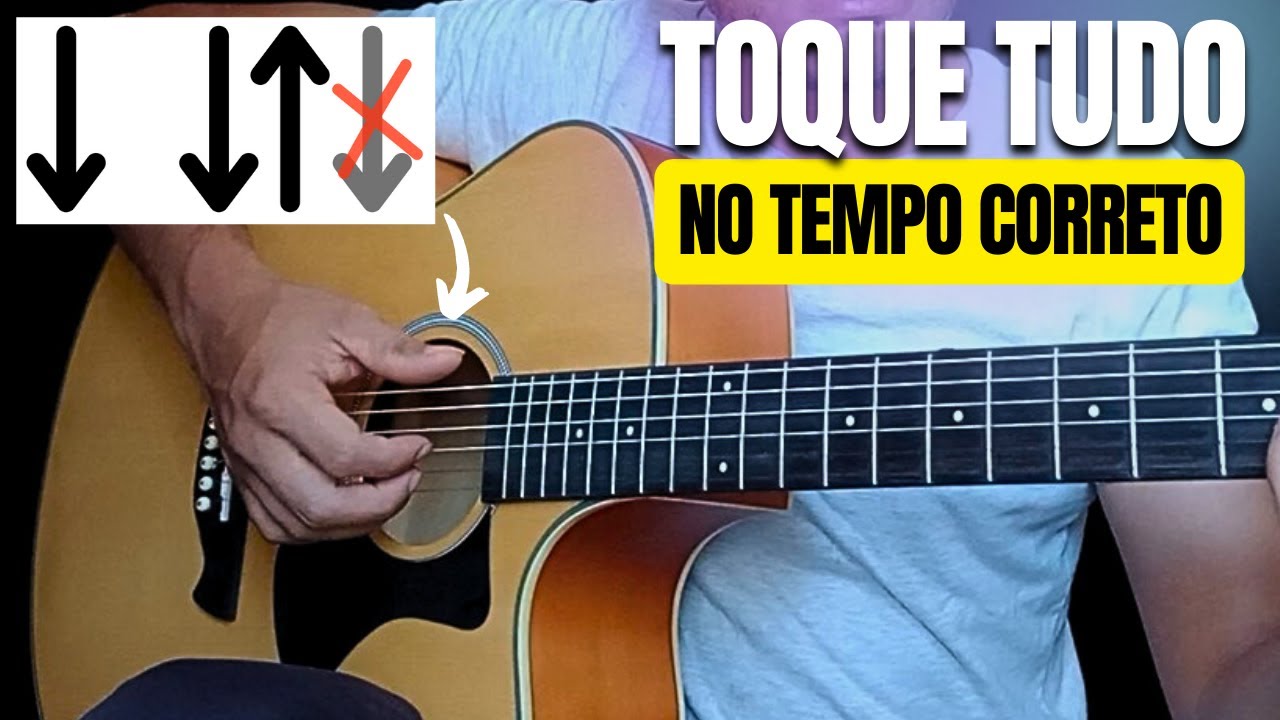 Como pegar NOVOS RÍTMOS e acompanhar QUALQUER música no violão dentro do tempo | Aula de violão