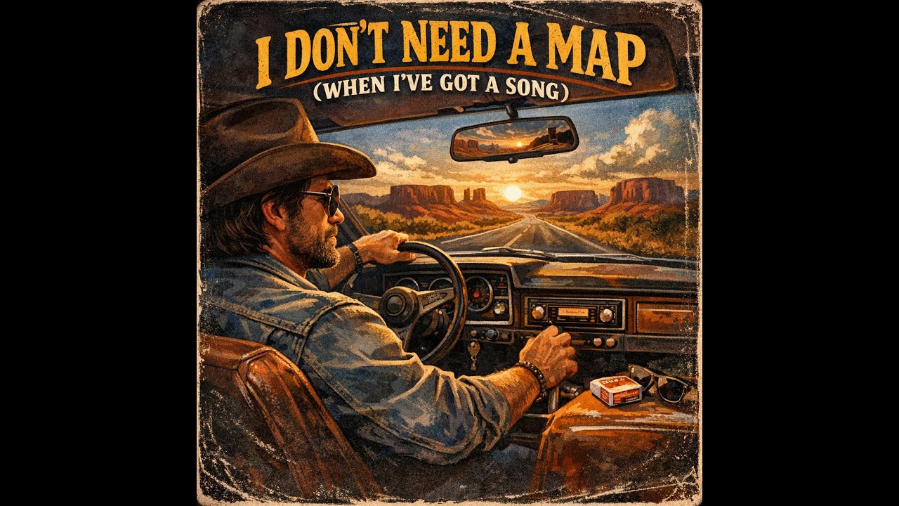I don't need a map (  when I've got a song )  | Zenith records | Lyrics #rock #countryrock
