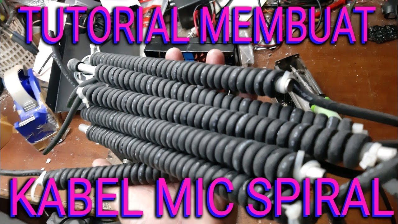 TUTORIAL MEMBUAT KABEL MIC SPIRAL MURMER