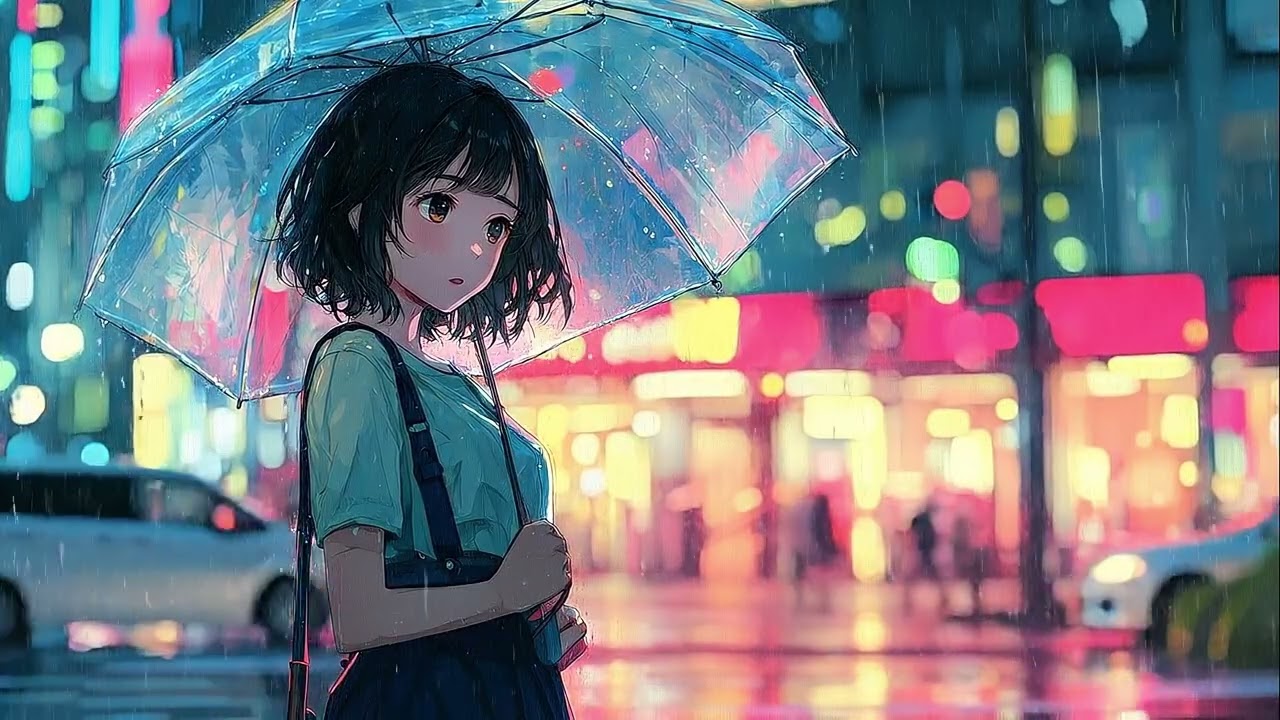Japanese Night Jazz 🌙 Relaxing Music in the Rain