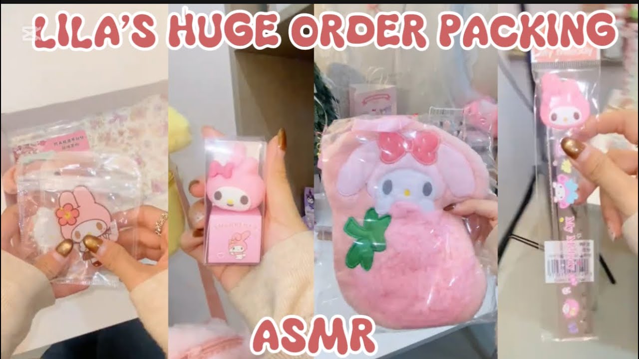 LILA’S HUGE ORDER PACKING 😻✨(ASMR) ONE SCOOP ORDER 😻💗||SMALL BUSINESS 