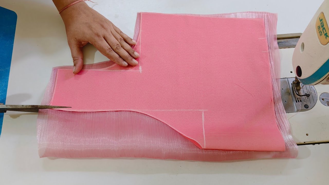 Jimmy Choo Fabric Blouse Designs | Blouse Back Neck Design Cutting and Stitching