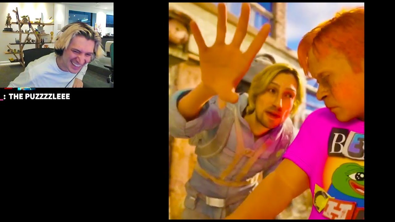 xQc реагирует на свою вторую анимацию ARC Raiders