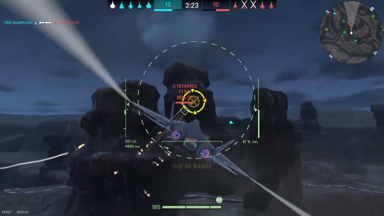 Su 57 Cañón Noche 6 Derribos