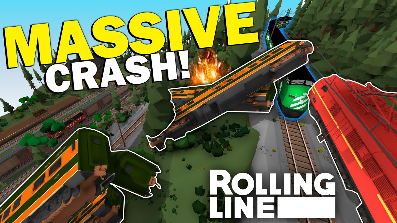Массовая катастрофа поезда! - Rolling Line - симулятор игрушечного поезда в виртуальной реальности