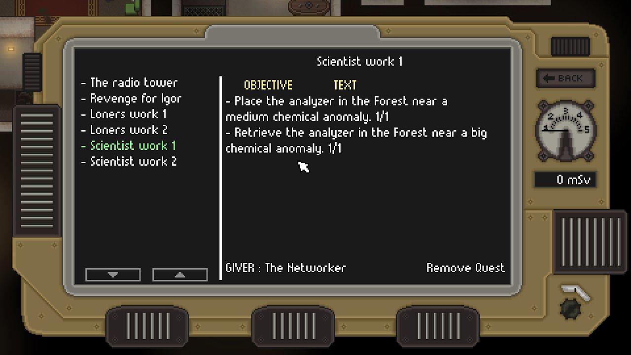 ZERO Sievert| Placing the Analyzer| Scientist work 1