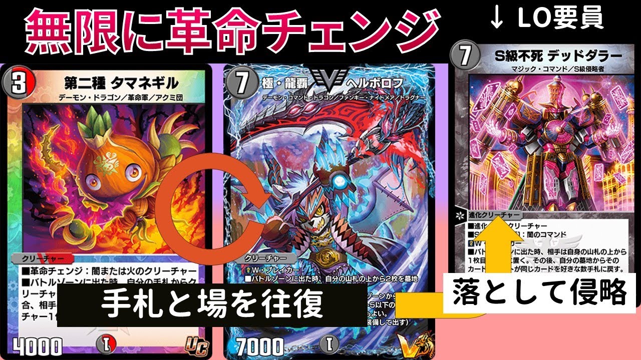 侵略と革命チェンジを駆使してLOさせる『タマネギヘルボループ』【デュエプレ】【DMPP-28】