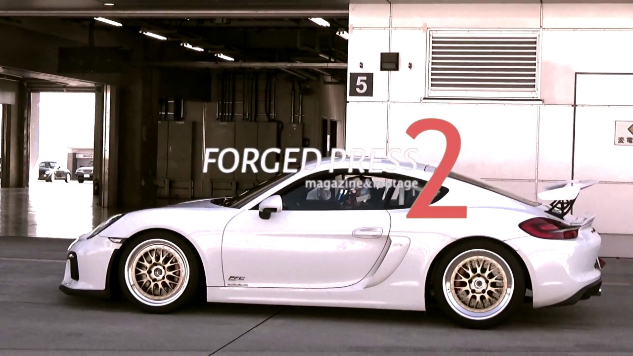 最速！  ポルシェ・ケイマンGT４ FSWファステストラップ  サンライズブルバード　FORGED PRESS