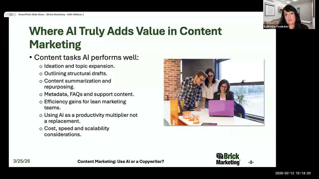 Content Marketing: Use AI or a Copywriter? with Brick Marketing