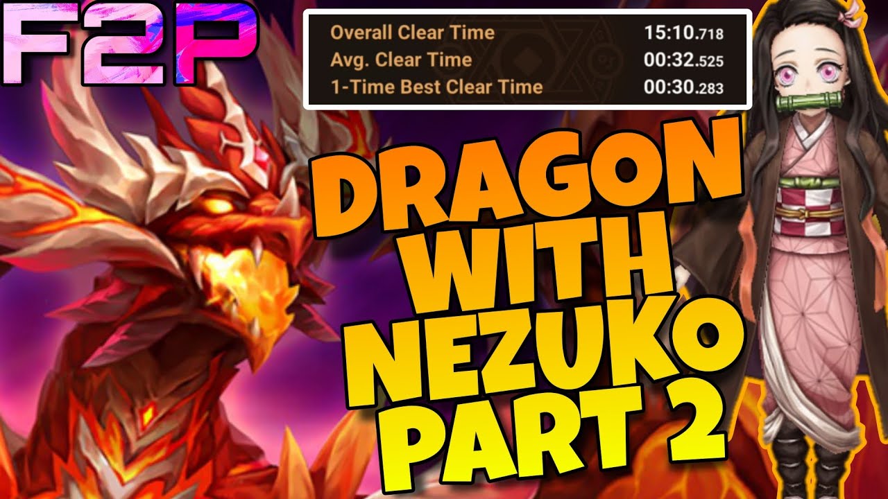 DRAGON ABYSS HARD WITH WIND NEZUKO PART 2 !!! SPEED TEAM LOWER RUNE REQUIREMENT SUMMONERS WAR