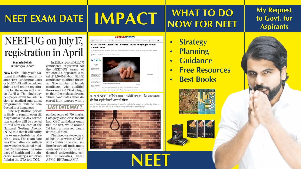 NEET EXAM DATE 2024|| Strategy || Impact of Date || Official NEWS ?