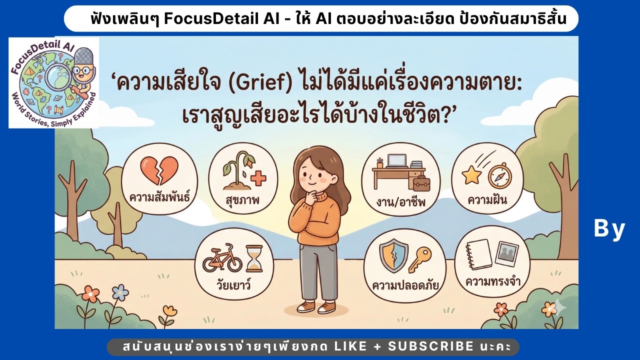 ความเสียใจไม่ได้มีแค่เรื่องความตาย: 5 การสูญเสียที่ทำใจยากที่สุดที่คุณอาจเผชิญ | FocusDetail AI