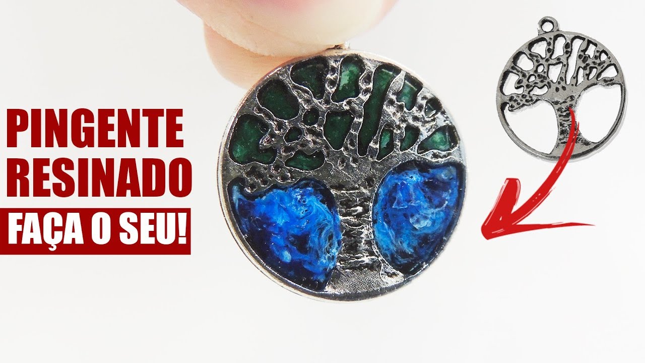 Como Fazer Pingente Resinado! Faça o seu!!