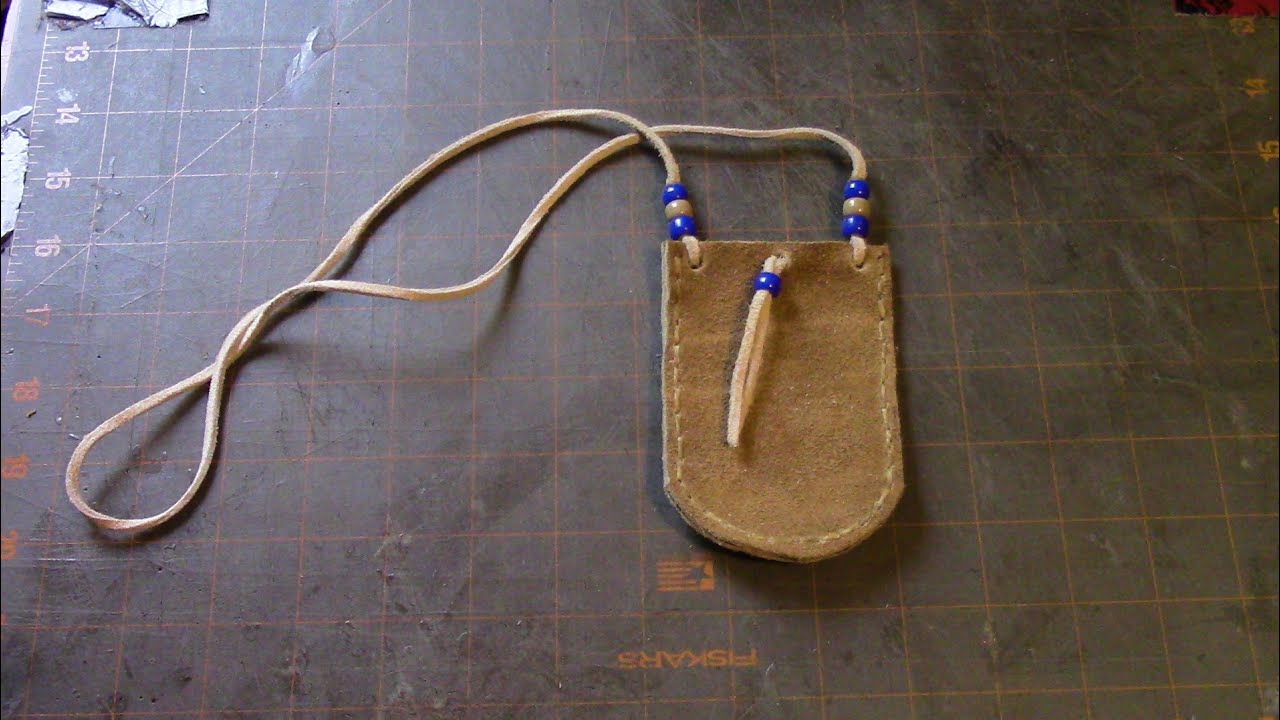 Making a Indian medicine bag