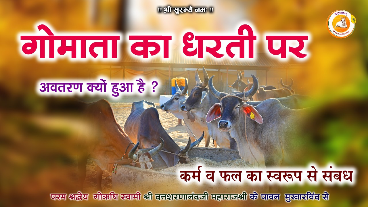गोमाता का धरती पर अवतरण क्यों हुआ है? | कर्म व फल का रहस्य | परम श्रद्धेय गोऋषि पथमेड़ा महाराजश्री