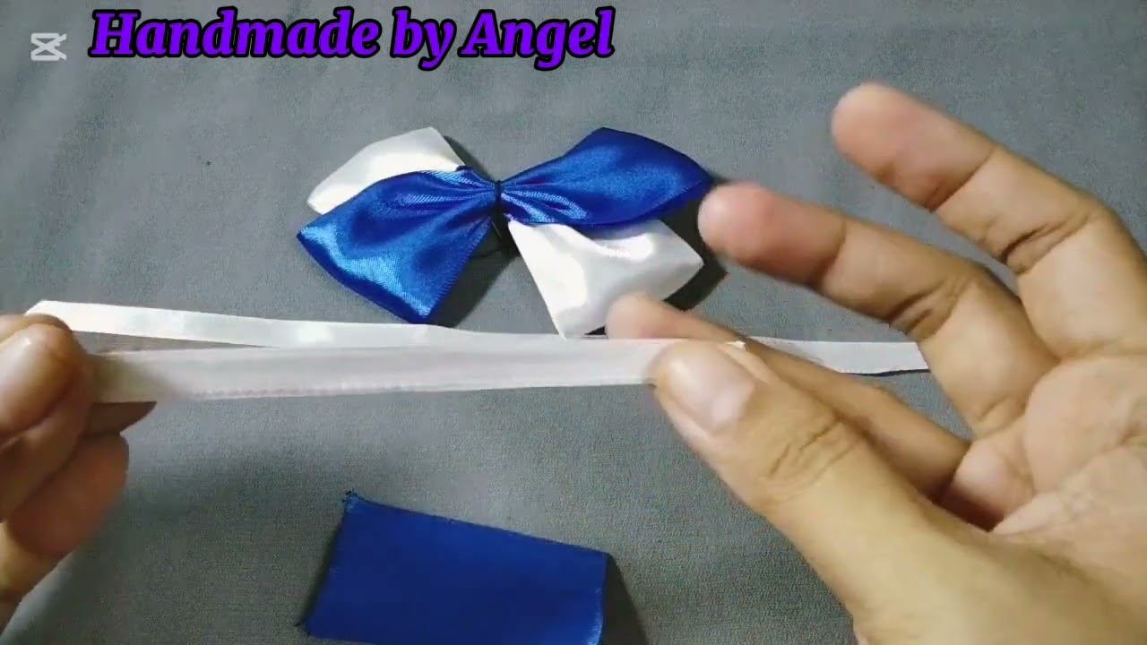 How to make beautiful bow ဖဲပြားလှလဇလေးလုပ်ကြမယ် #diy #handmade #diyprojects #diybow #ribbon