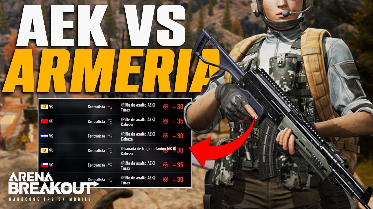 ¡ESTA AEK DESTROZA T6 SIN ACCESORIOS! 😱 ARENA BREAKOUT - MITEK