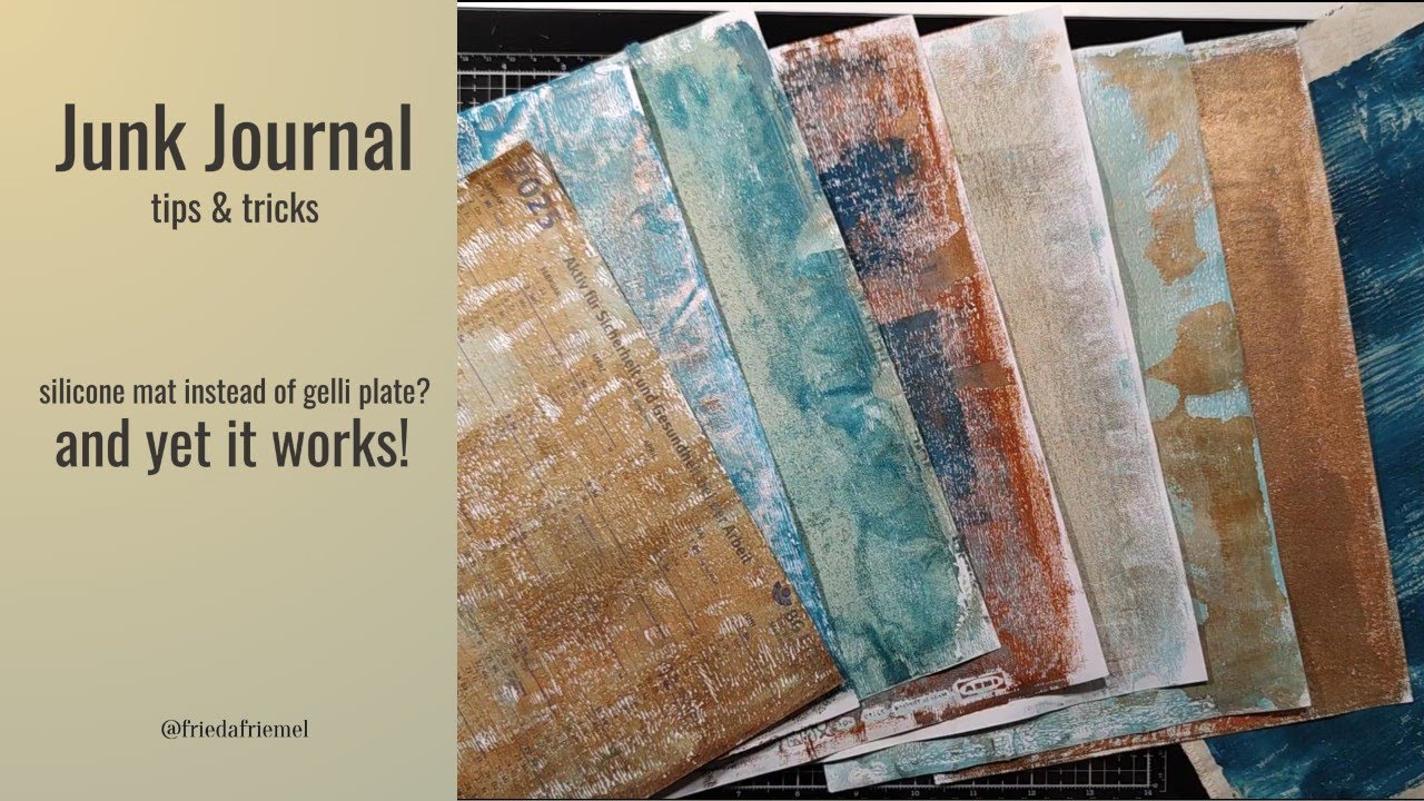 Silicone mat instead of Gelli Plate? SUCCESSFUL EXPERIMENT #tipsandtricks