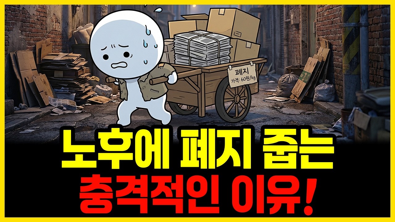 노후에 폐지 줍는 충격적인 이유! | 부자의경제학