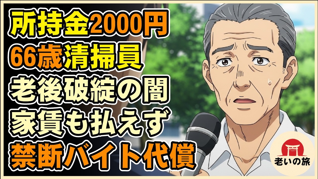 【漫画】所持金2000円、手取り7万の清掃員。「貯金は十分なはずだった」──妻の医療費と物価高で全てを失い、闇バイトに手を出した66歳男の“普通の人生”崩壊。【シニアライフ】【60代以上の方へ】