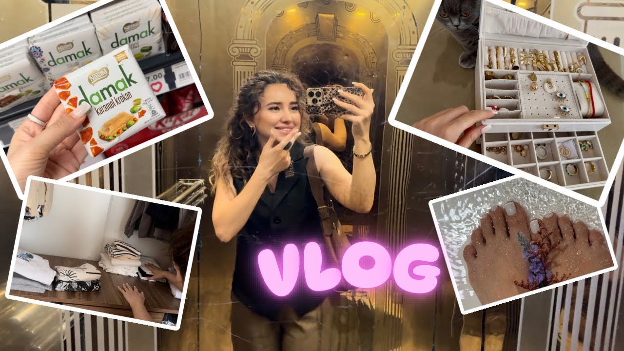 Geyim və aksesuarlarımı düzənlədim | Axtardığım şokoladı tapdım 😍 Pedikur | Aziza Majidova VLOG
