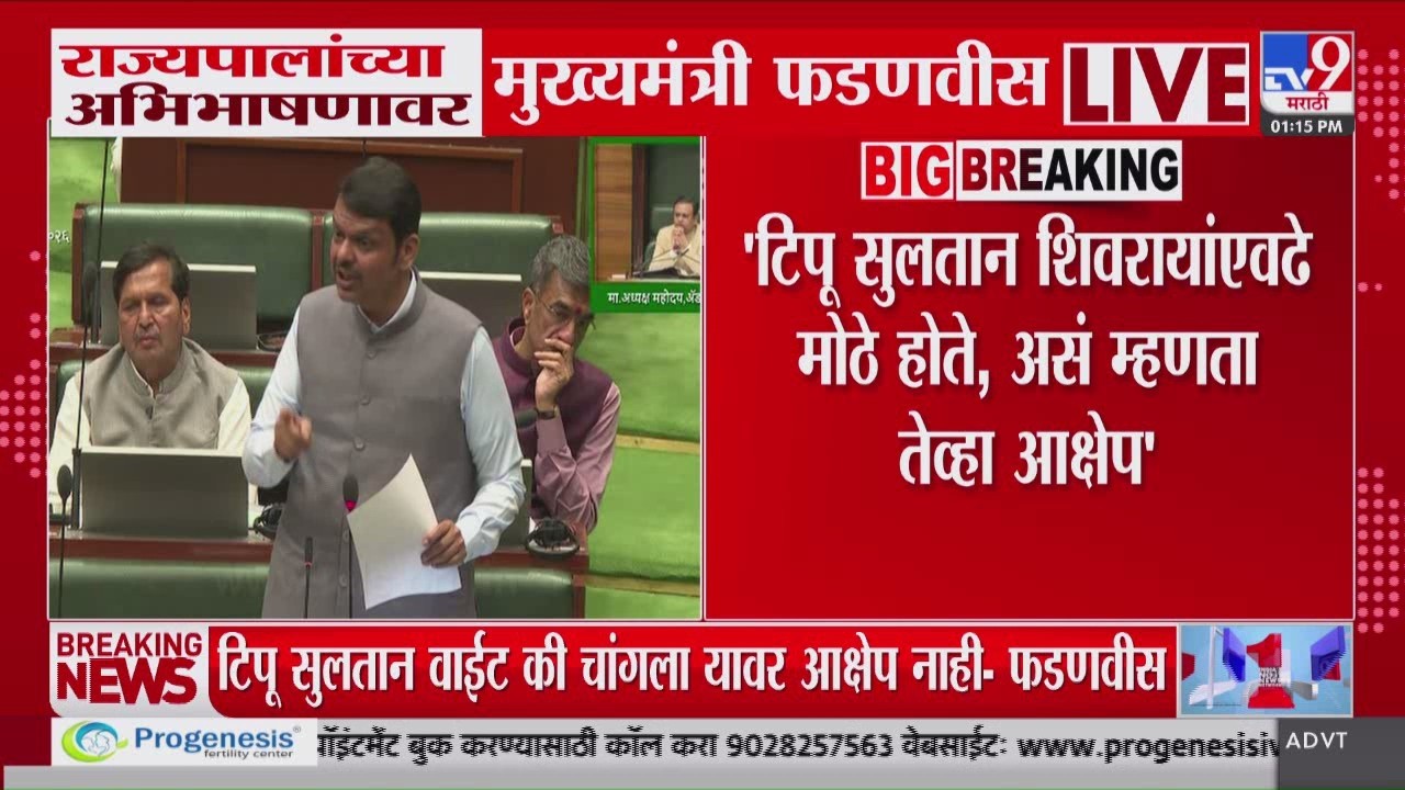 Devendra Fadnavis | टिपू सुलतान शिवरायांएवढे मोठे होते, असं म्हणता तेव्हा आक्षेप