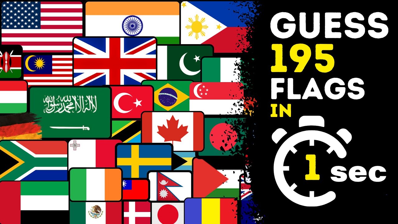 Guess The Flags in 1 Second | 195 Flags Quiz | Quiz Challenge