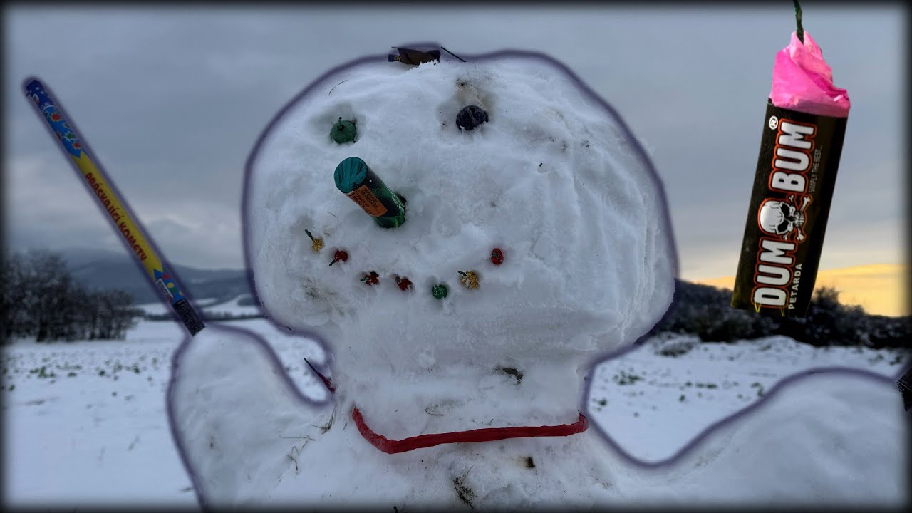 Pyrotechnický Snehuliak 2025 (skoro som zmrzol)