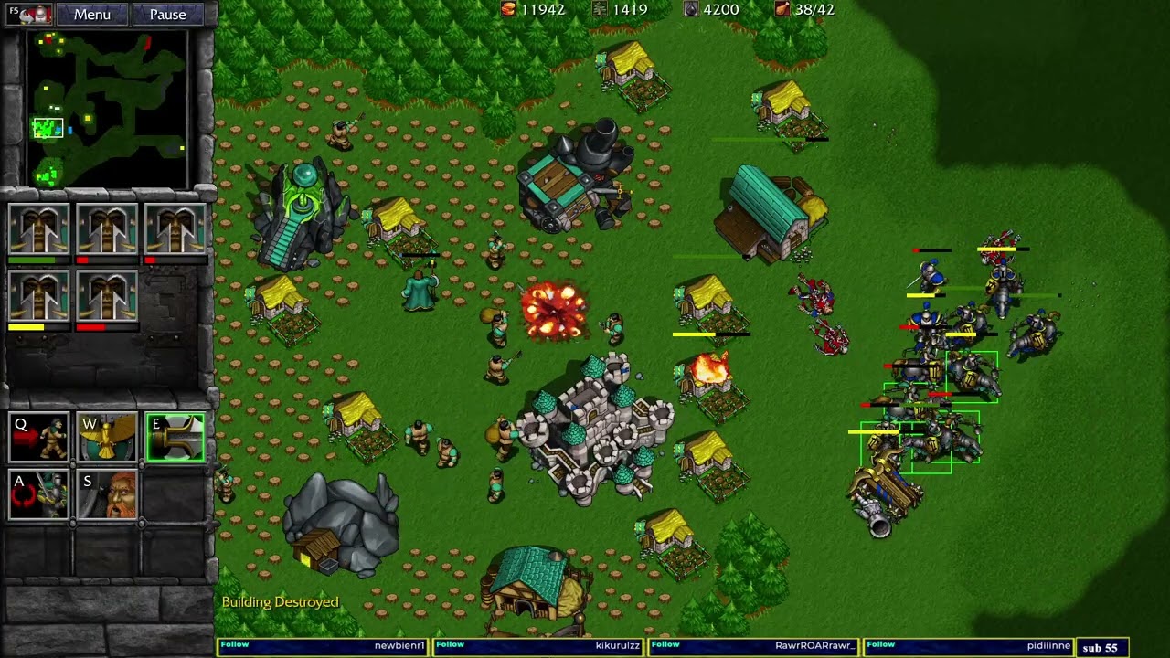 Warcraft 2 Remastered Plains of Snow 4v4