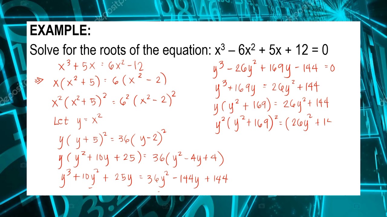 Numerical Methods: Graeffe's Root Squaring Method