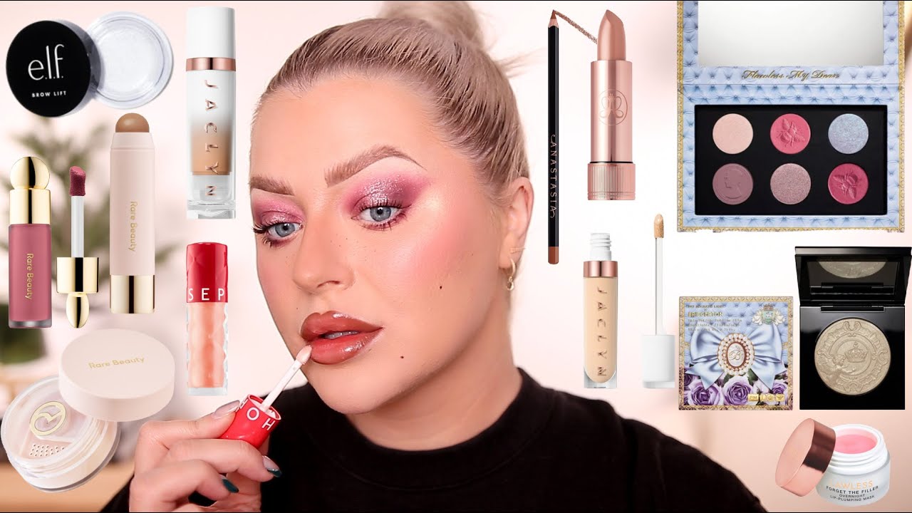 FULL FACE TRYING HYPED NEW MAKEUP... NOT MY FAVORITE LOOK...