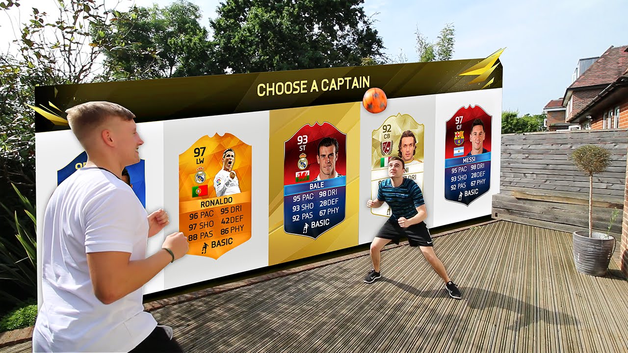 GARDEN FOOTBALL CHALLENGES!!! Fifa 16 FUT Draft Showdown feat. REAL LIFE FOOTBALL